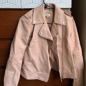 Loft Light Pink Leather Jacket